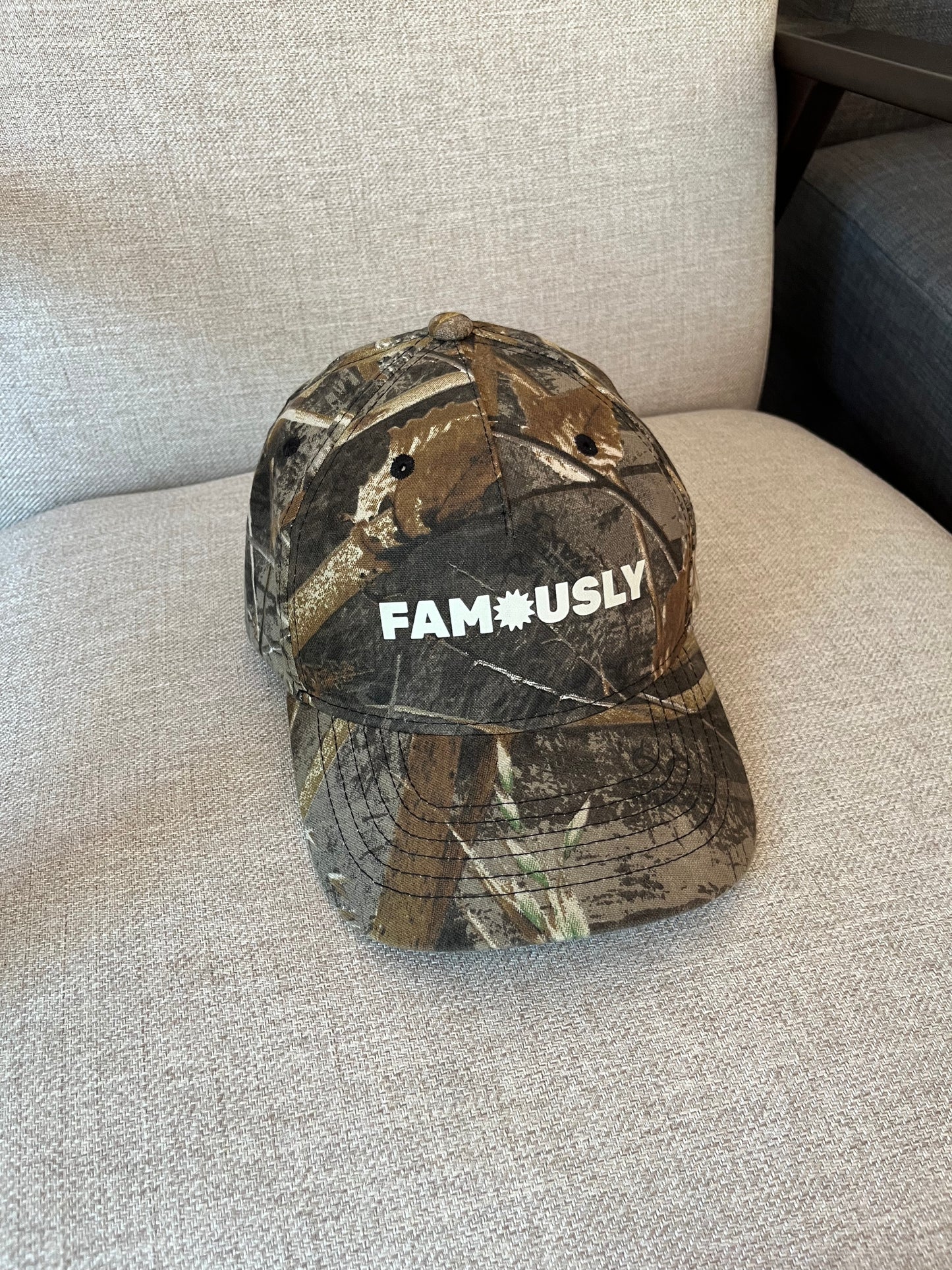 'Famously' Camo Hat