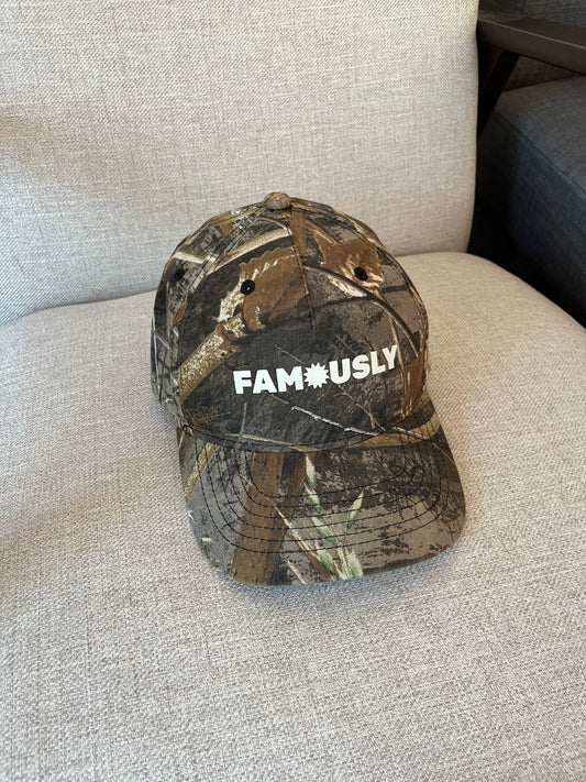 'Famously' Camo Hat